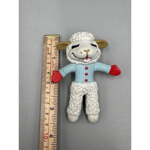 Vintage 1993 Lamb Chop Vinyl Figurine 3” Just Toys Inc READ DETAILS - Picture 4 of 4